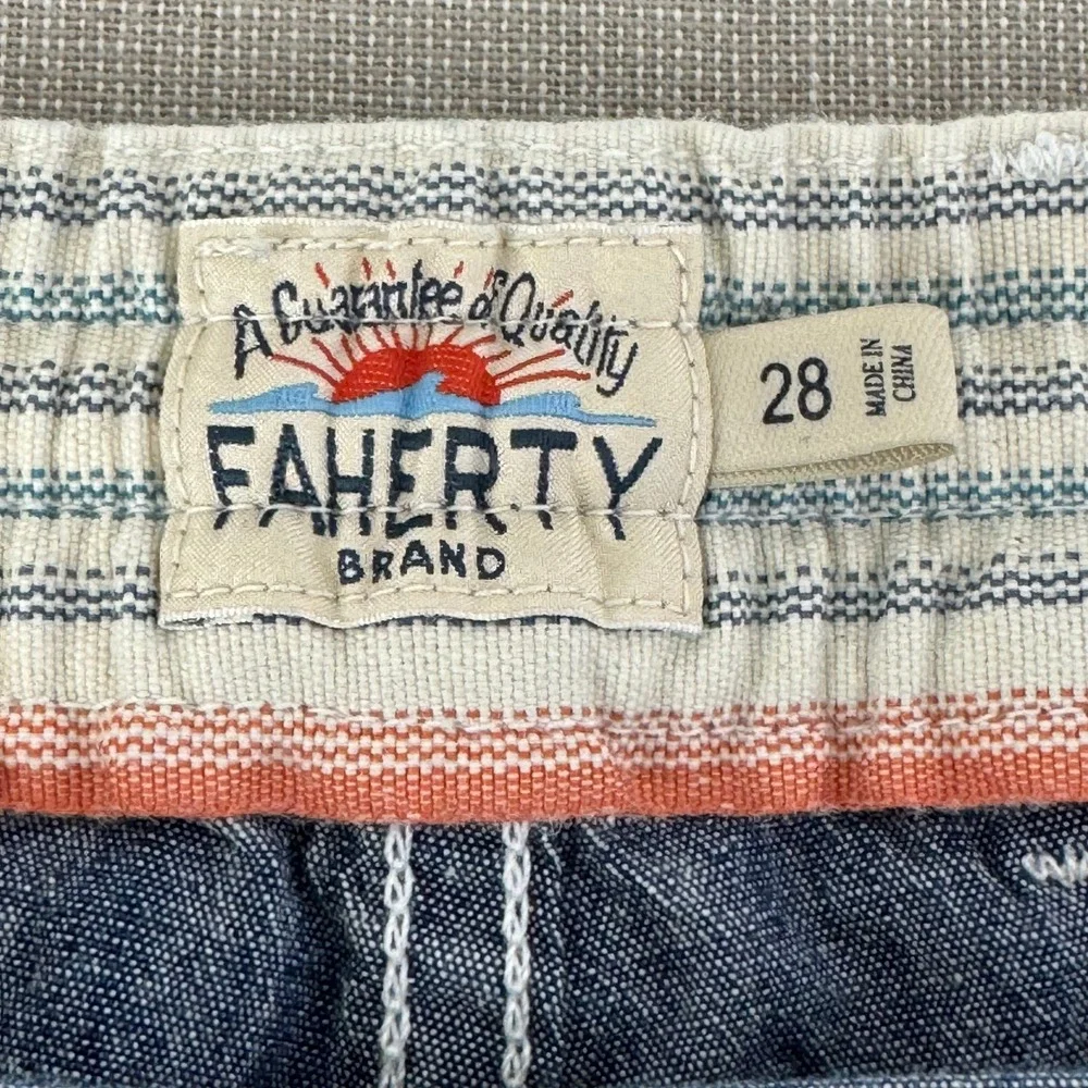 Faherty Cargo pocket shorts Mens‎ Size 28 Indigo Dyed